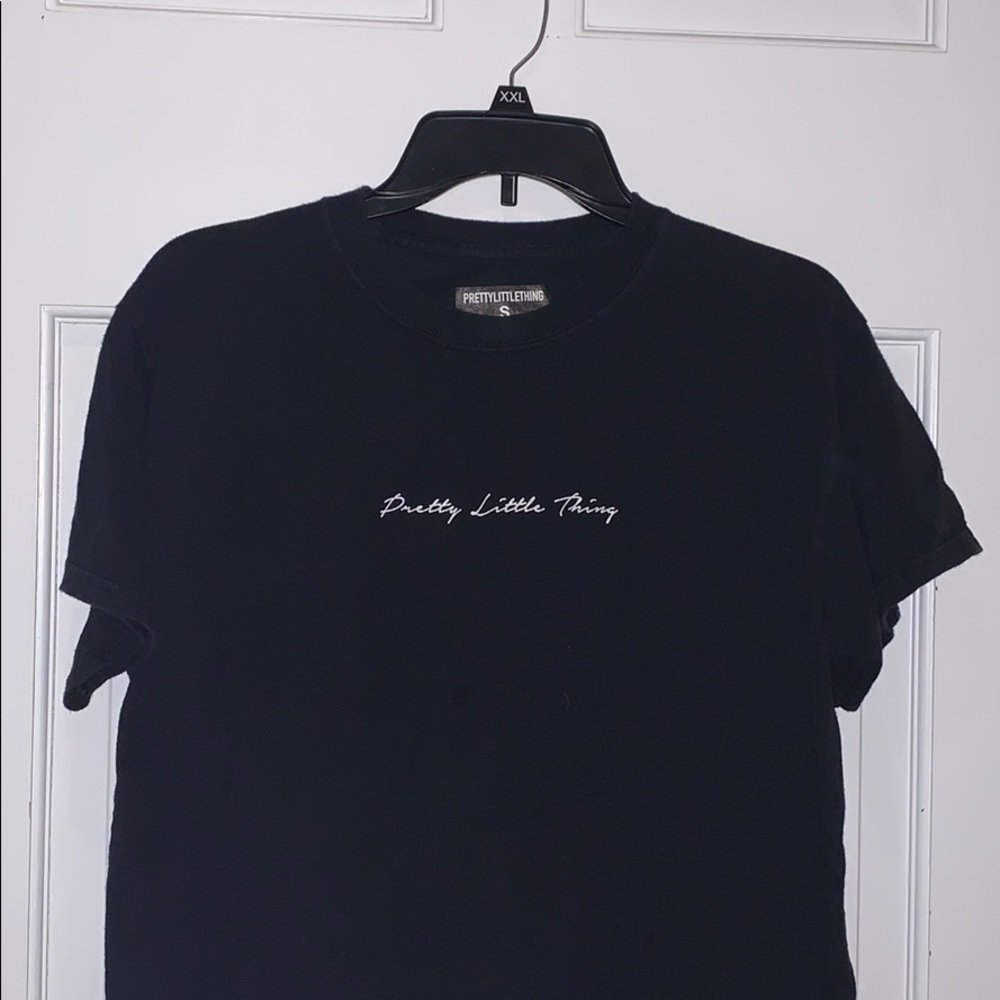 pretty little thing black tee